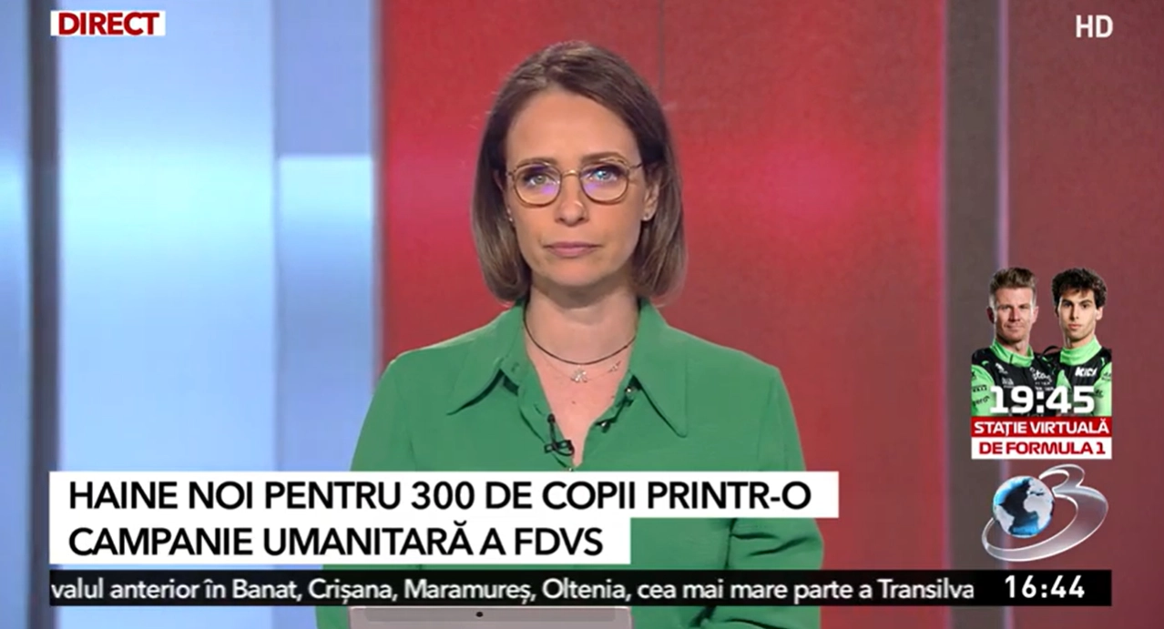 Haine noi pentru 300 de copii printr-o campanie umanitară a FDVS